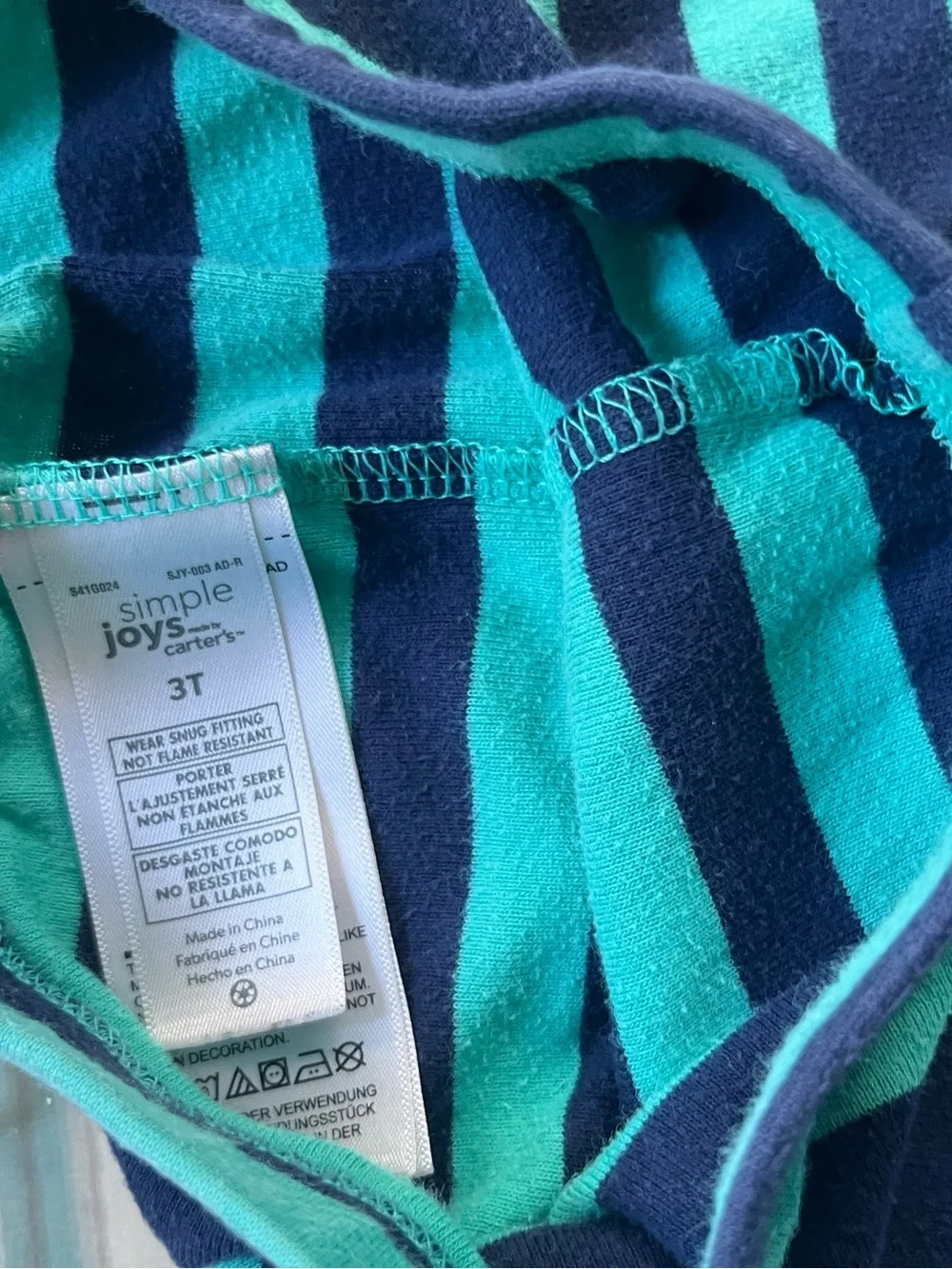 Carter’s Striped 3T Leggings/PJ bottoms